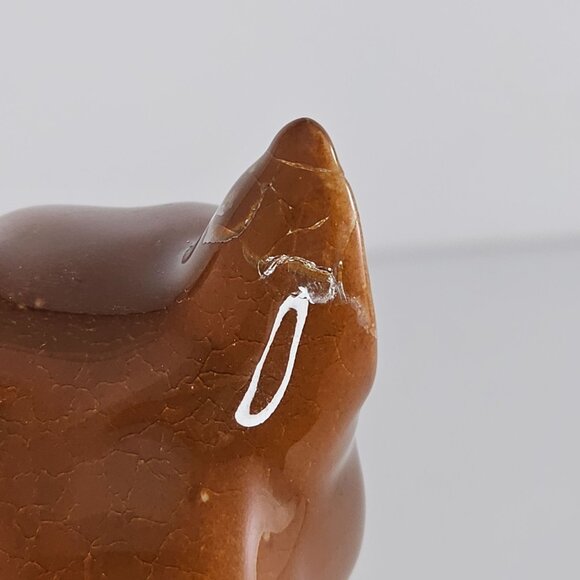 Vintage Ceramic Boxer Dog With Chain Collar Figurine 7 In *Repaired* - Picture 9 of 9